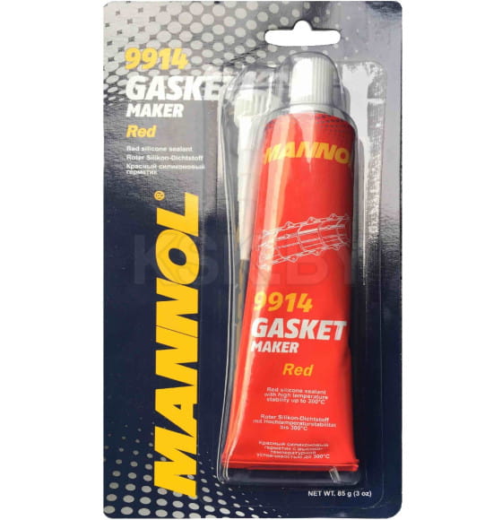 Жидкий герметик красный MANNOL Silicone-Gasket rot 85г. (9914)