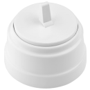 Выключатель проходной 1 клав. тумблер  О/У 10А белый Ретро Bylectrica (А6 10-2265) 