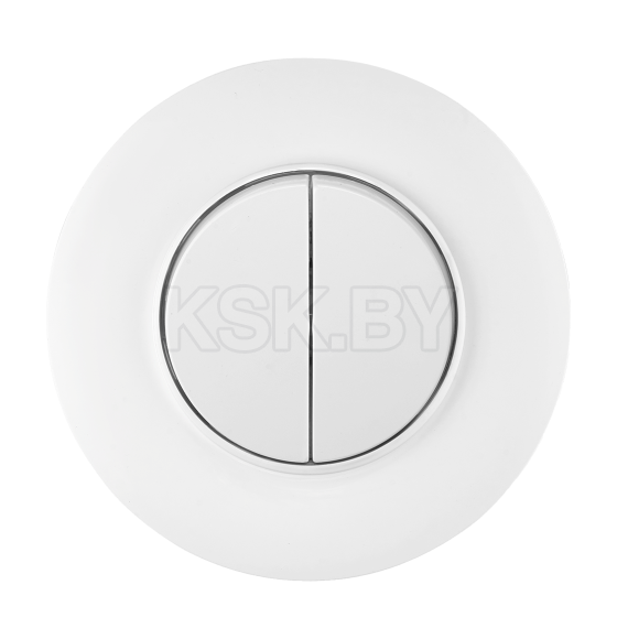 Выключатель 2-кл. с/у 10А (с круглой рамкой) белый Прованс Bylectrica С5 10-2402 (С5 10-2402) 