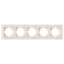 Рамка 5-я бежевый Новый Стиль Bylectrica (ЮЛИГ.735212.555 бежевый) 