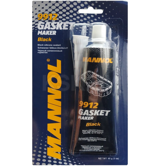 Жидкий герметик черный MANNOL Silicone-Gasket schwarz 85г. (9912) 