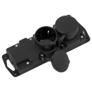 Розетка штепсельная переносная двухместная с з/к брызгозащищенная IP44 Bylectrica Р16-415 (Р16-415) 