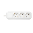 Розетка штепсельная переносная трехместная с з/к белый Bylectrica Р16-337 (Р16-337) 