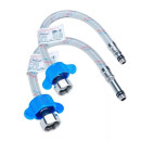 Подводка гибкая для смесителя нейлоновая оплетка М10-1/2" Г-Ш L=1М ЦС (ГП002006) 