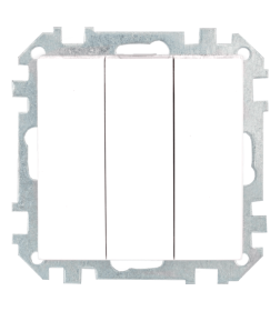 Выключатель 3-кл. с/у 10А перламутр Стиль Bylectrica С05 10-529