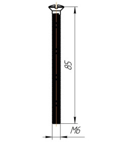 Винт для сифонов М6х85 (M685)