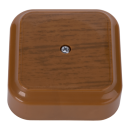 Коробка распаечная (монтажная) с клемными колодками для кабель-канала 65х65х25 мм дуб темный КМ-271 Bylectrica (КМ-271 дуб темный) 