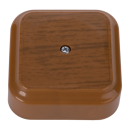 Коробка распаечная (монтажная) для кабель-канала 65х65х25 мм дуб темный КМ-270 Bylectrica (КМ-270 дуб темный) 