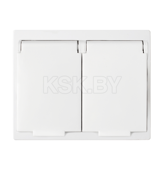 Розетка 2-я с з/к с/у брызгозащищенная IP44 белый Мастер Bylectrica РС16-0044 (РС16-0044) 