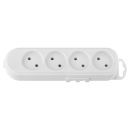 Розетка штепсельная переносная четырехместная белый Bylectrica Р16-9181 (Р16-9181) 