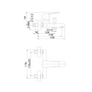 Смеситель для ванны  хром Helic, Milardo HELSB00M02 (HELSB00M02) 