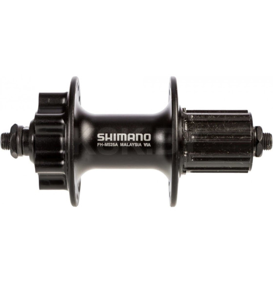 Втулка задняя Shimano Deore, M525A, 36 отверстий, 8/9 скоростей, QR, 6-болтов, черный (6662) 