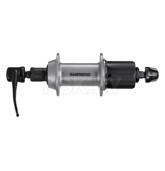 Втулка задняя Shimano TX500, v-br, 36 отверстий, 8/9 скоростей, QR, old 135 мм, серебристый (8043) 