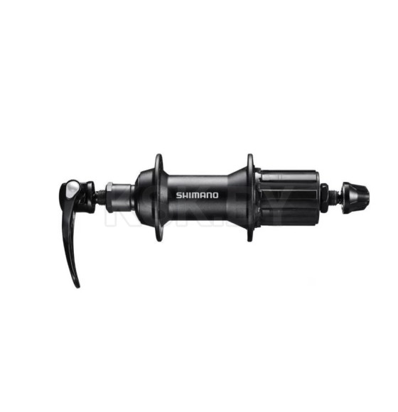 Втулка задняя Shimano TY500, 7 скоростей, 36 отверстий, OLD 135 мм, на гайках, черный (8044) 