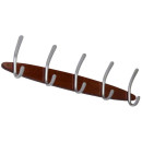 Вешалка WUC 2 махагон/серебро (54422) 