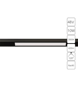 Магнитный трековый светильник Arte Lamp OPTIMA A7283PL-1BK