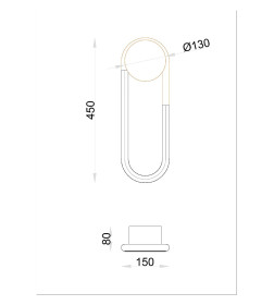 Настенный светильник Arte Lamp LUMINO A2233AP-20GO