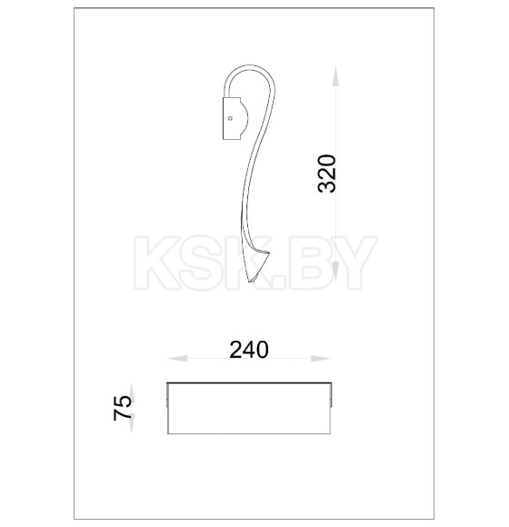 Настенный светильник Arte Lamp GRAPPOLO A2283AP-1GO (A2283AP-1GO) 