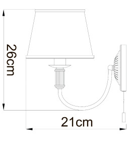 Бра Arte Lamp ALICE A3579AP-1AB