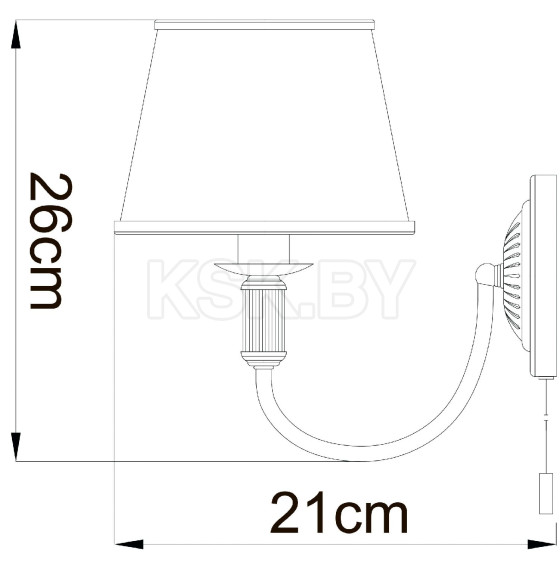 Бра Arte Lamp ALICE A3579AP-1AB (A3579AP-1AB) 