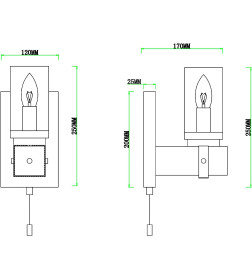 Бра Arte Lamp DALIM A7014AP-1BK