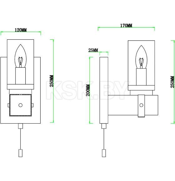 Бра Arte Lamp DALIM A7014AP-1BK (A7014AP-1BK) 