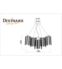 Подвесная люстра Divinare SALICE 3133/01 SP-10