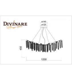 Подвесная люстра Divinare SALICE 3133/01 SP-14