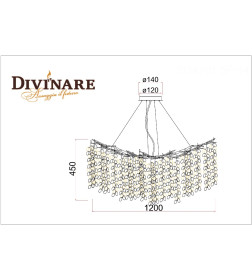 Подвесная люстра Divinare SALICE 3134/01 SP-14