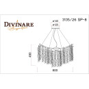 Подвесная люстра Divinare SALICE 3135/26 SP-8 (3135/26 SP-8) 