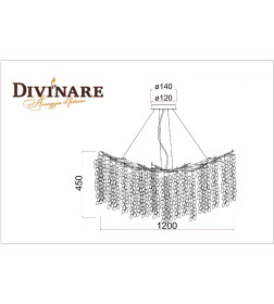 Подвесная люстра Divinare SALICE 3135/26 SP-14