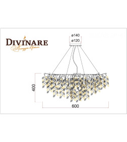 Подвесная люстра Divinare SALICE 3136/01 SP-8