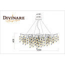 Подвесная люстра Divinare SALICE 3136/01 SP-13 (3136/01 SP-13) 