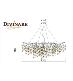 Подвесная люстра Divinare SALICE 3136/01 SP-13