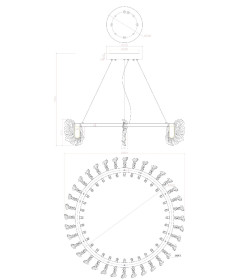 Подвесная люстра Divinare ANNA 1138/01 LM-125