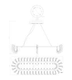 Подвесная люстра Divinare ANNA 1138/01 SP-130