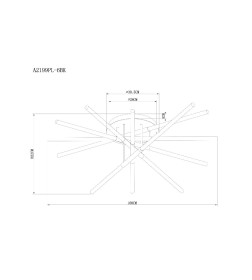 Потолочная люстра Arte Lamp FERNANDO A2199PL-6BK