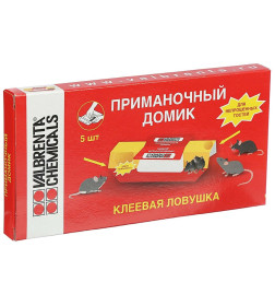 Липкая пластина от мышей Клеелов,  5 шт