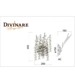 Настенный светильник Divinare SALICE 3134/01 AP-2