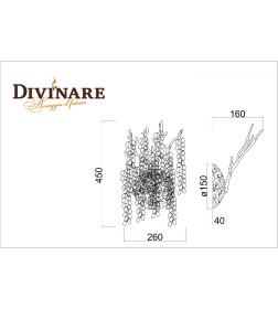 Настенный светильник Divinare SALICE 3135/26 AP-2