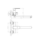 Смеситель Haiba для ванны излив длинный, арт. HB22590 (HB22590) 