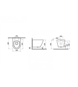 Комплект Berges (Инсталляция NOVUM 525, кнопка R2, унитаз OKUS, сиденье дюропласт Toma Slim SO)