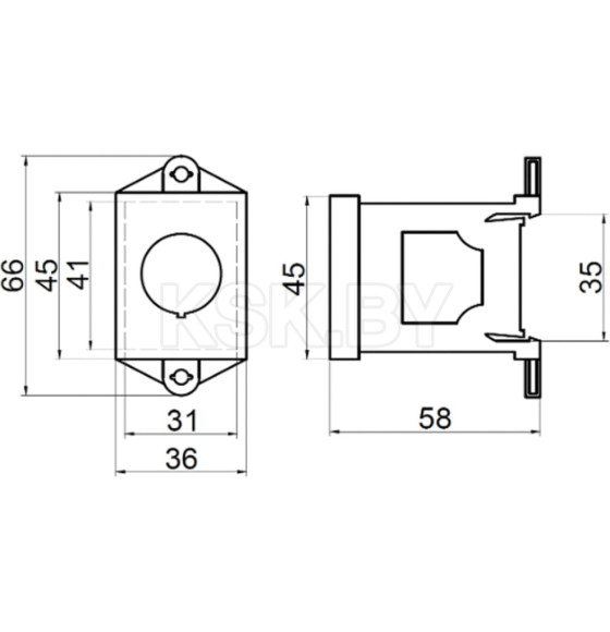 Адаптер для установки на DIN-рейку REXANT 36-9011 (36-9011) 