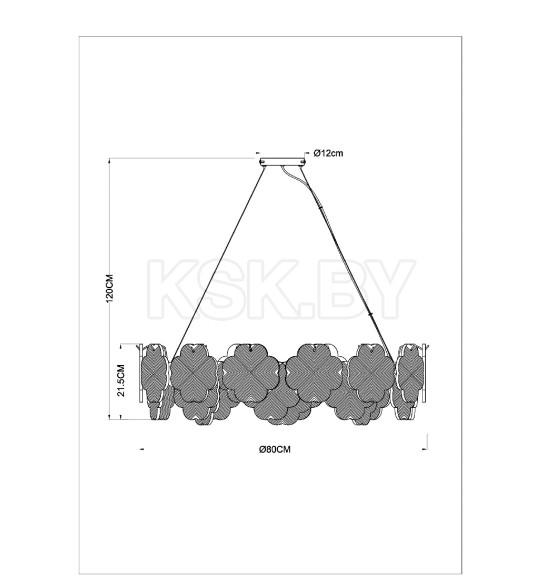 Подвесная люстра Arte Lamp MALLIKA A4077SP-10GO (A4077SP-10GO) 