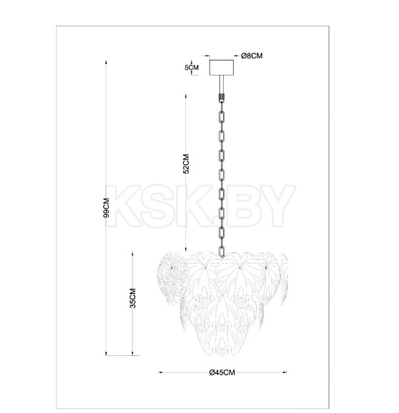 Подвесная люстра Arte Lamp KAPRI A4078LM-6GO (A4078LM-6GO) 