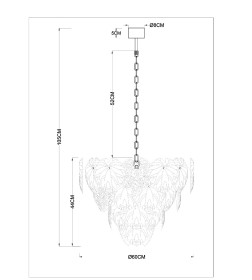 Подвесная люстра Arte Lamp KAPRI A4078LM-12GO