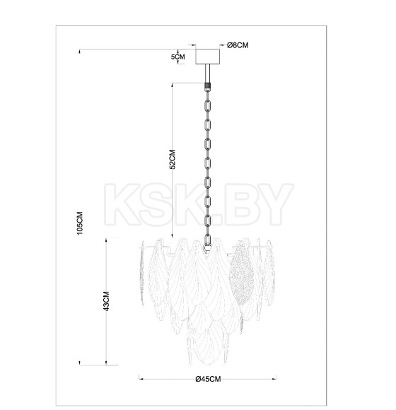 Подвесная люстра Arte Lamp FELICITA A4080LM-6GO (A4080LM-6GO) 