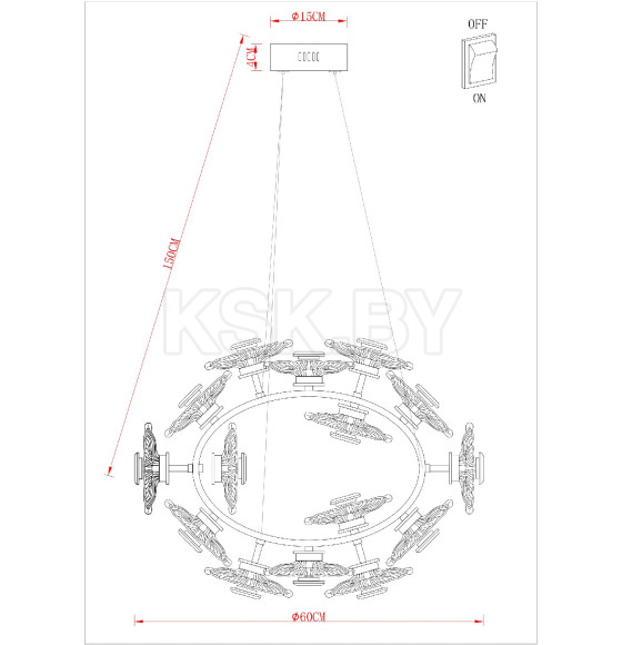 Светильник подвесной Arte Lamp CHERISH A2097LM-90GO (A2097LM-90GO) 