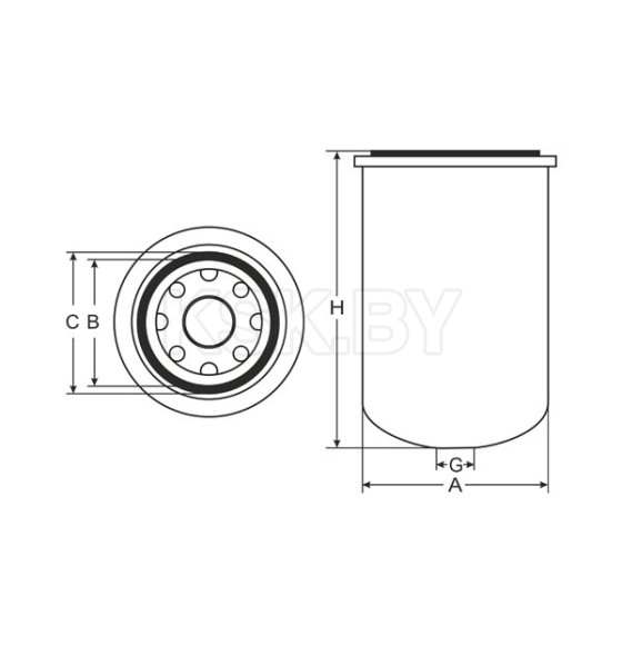 Фильтр влагоотделителя SCT STB 300 (STB 300) 