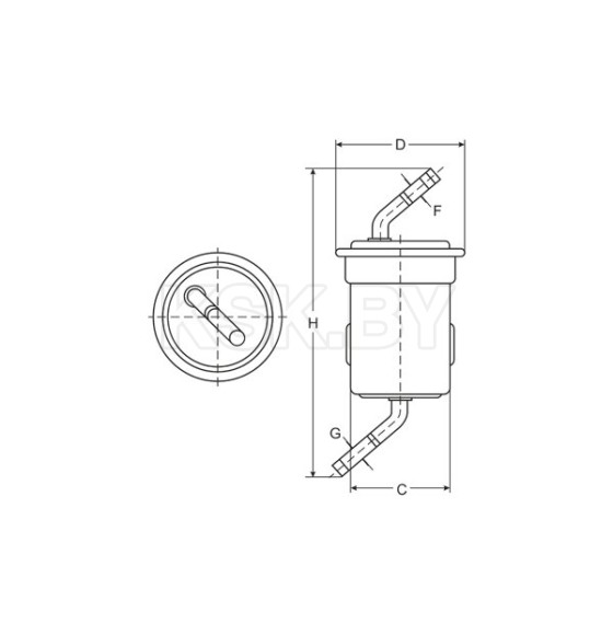 Фильтр топливный SCT ST 710 (ST 710) 